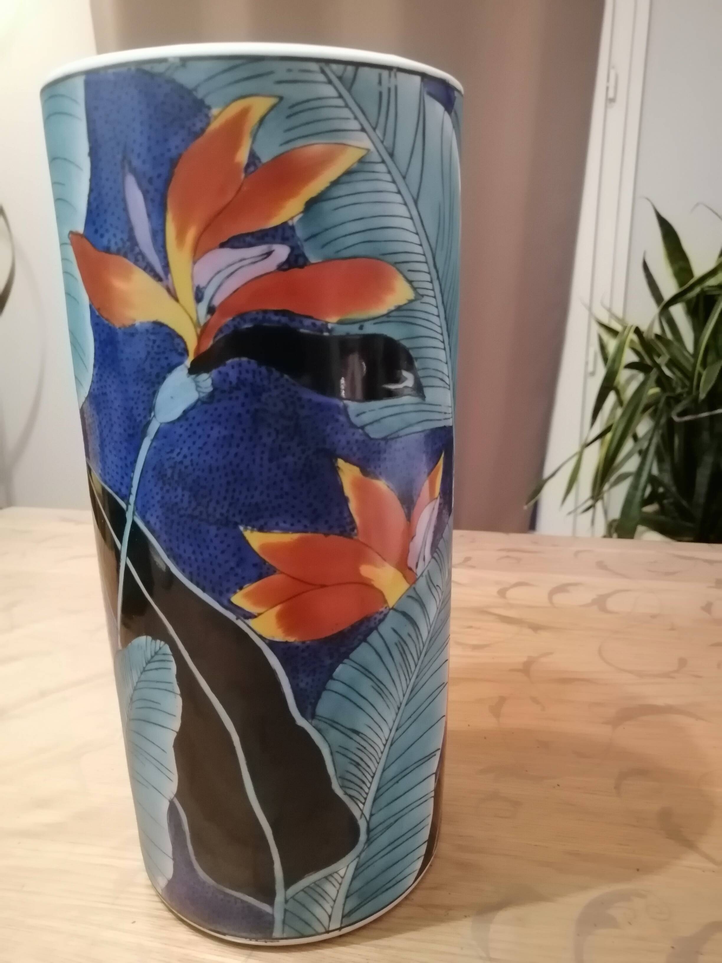 Vase vintage OTOGIRI floral