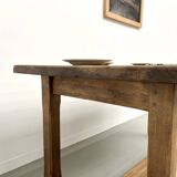 Small old farmhouse table with square legs