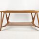Italian walnut mid-century modern coffee table, 1950s