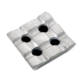 Scandinavian ashtray in cast aluminum