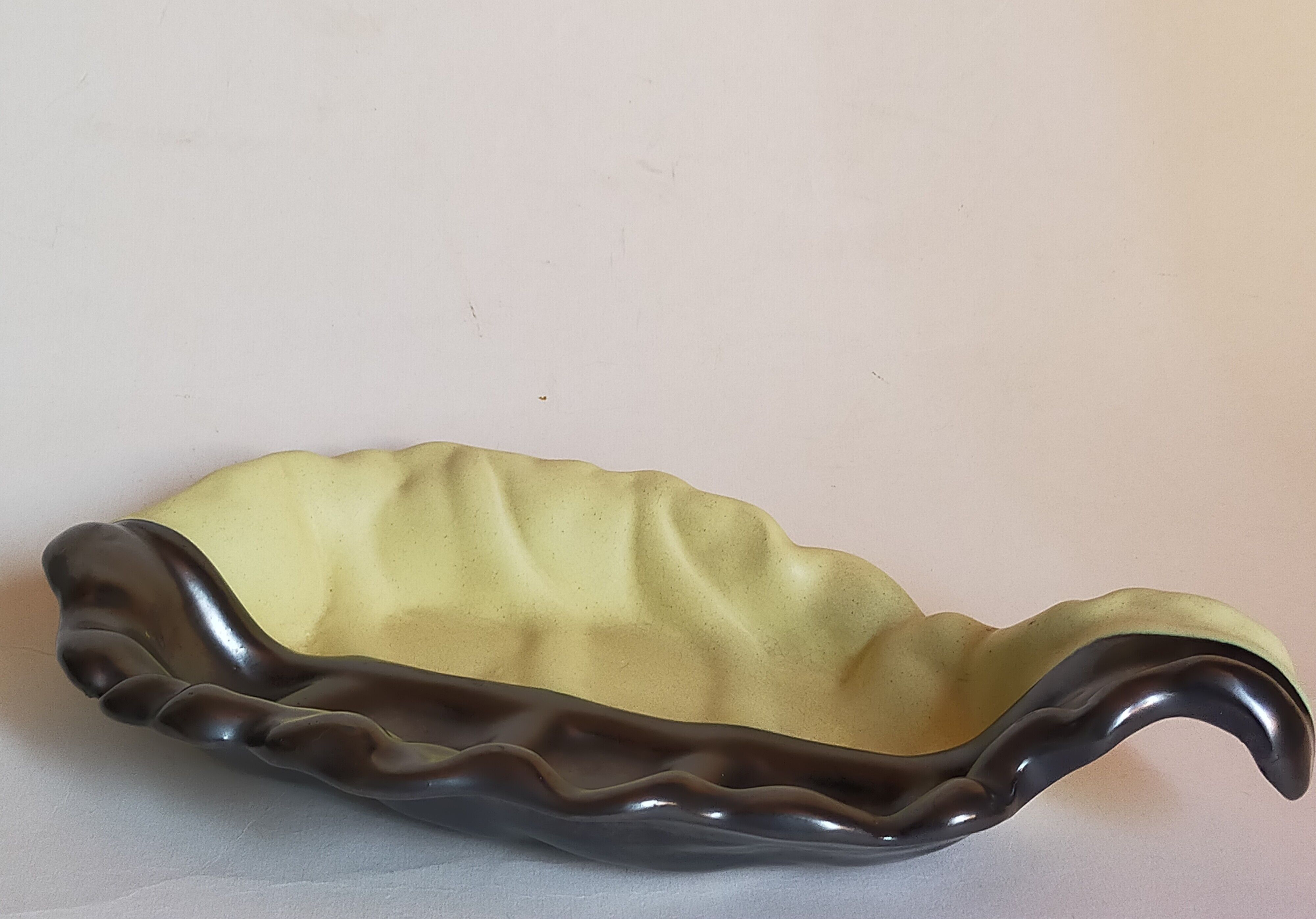 Cut empty-pockets ceramic two-tone atelier cerenne in vallauris 50s