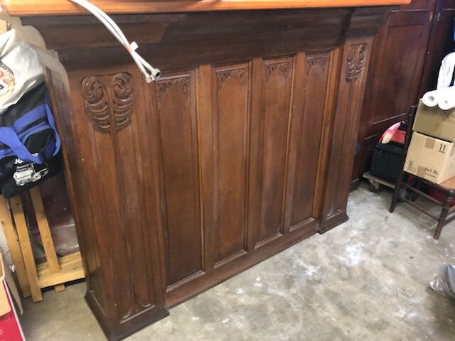 Art Nouveau woodwork bar
