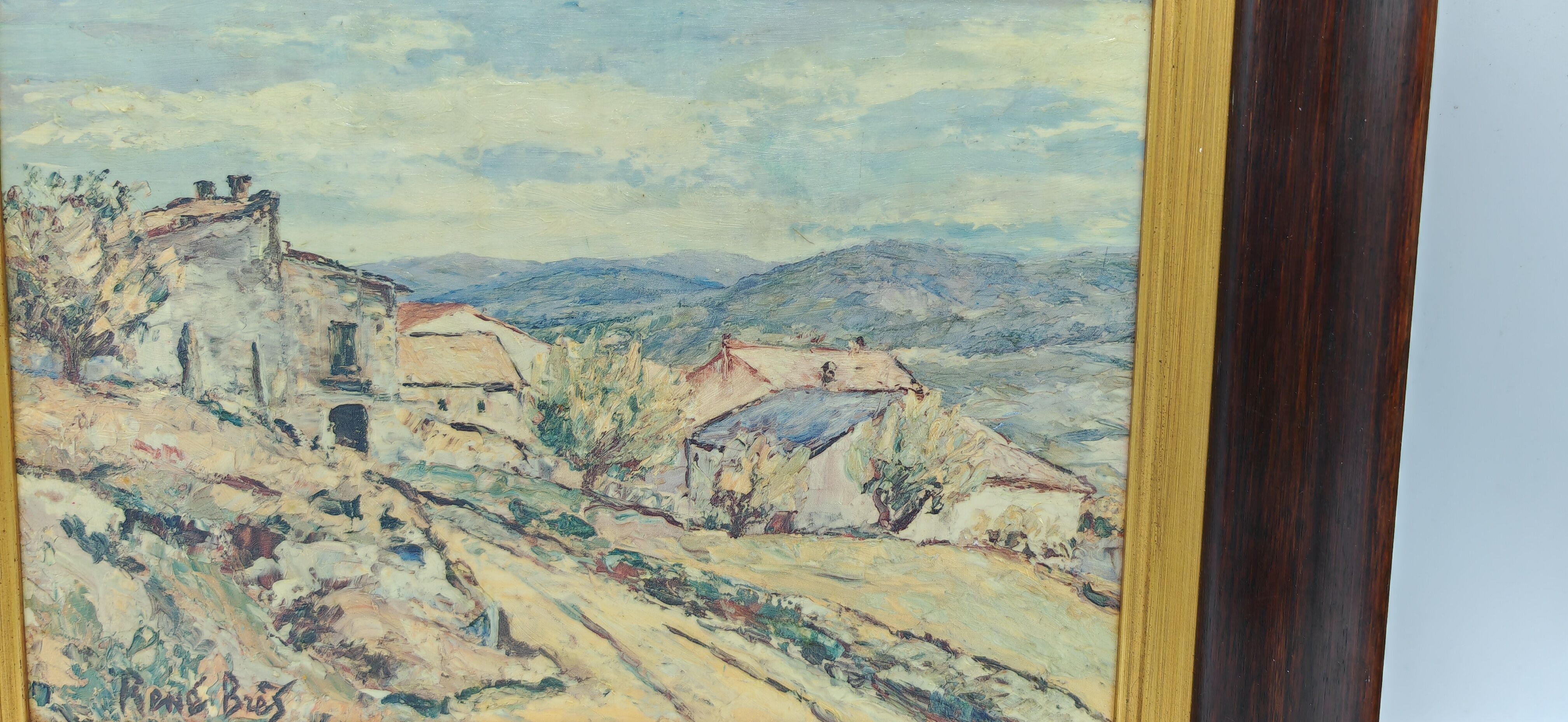 Oil on panel of René Bres