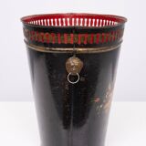 Metal Hand painted Waste Basked 1950s England