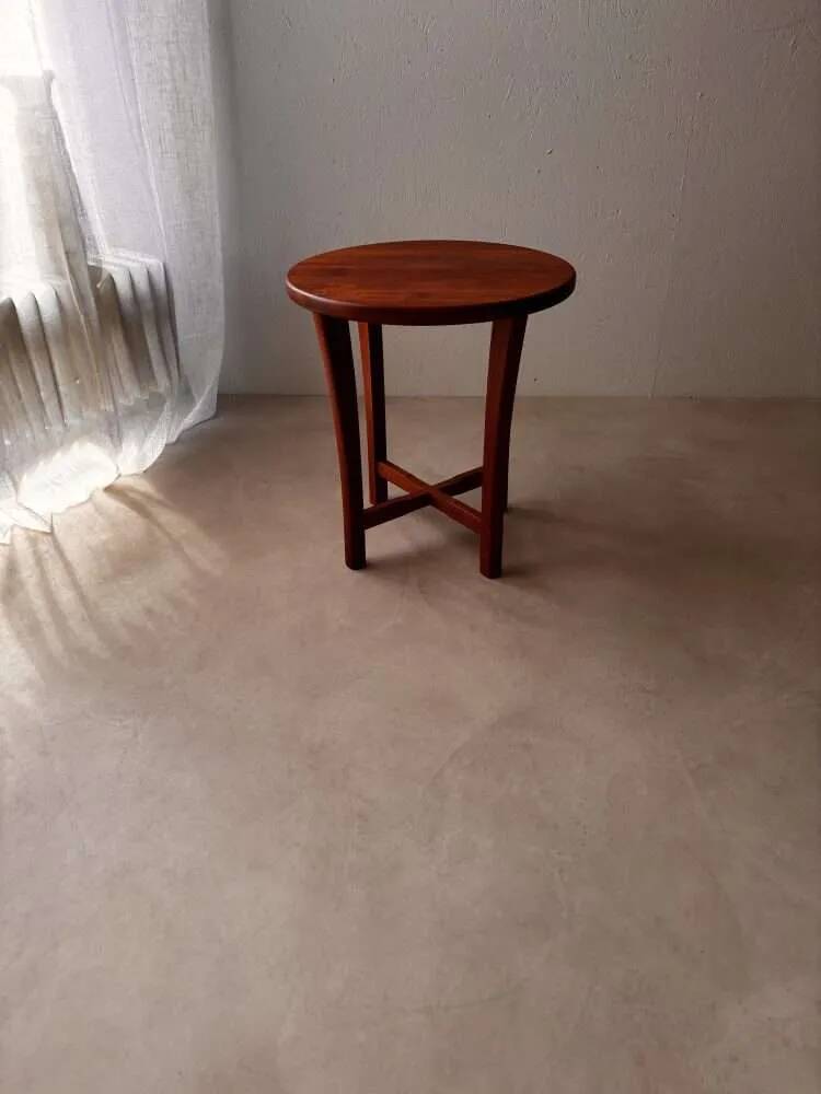 Danish solid teak side table from the 1960s.