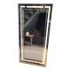 Large vintage design mirror in gold metal