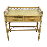 Rattan desk, 1950s
