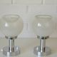 Vintage Pair of Bedside Lamps Mid Century Modern Light Fixture Murano Glass