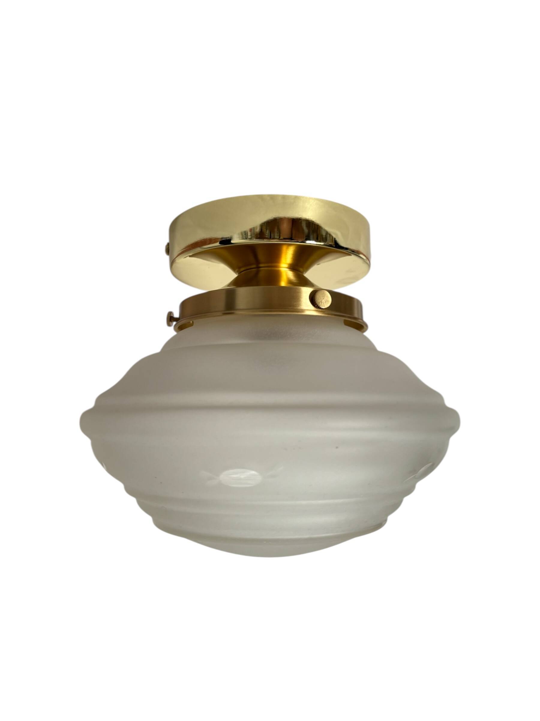 Vintage Art Deco Globe Ceiling Light