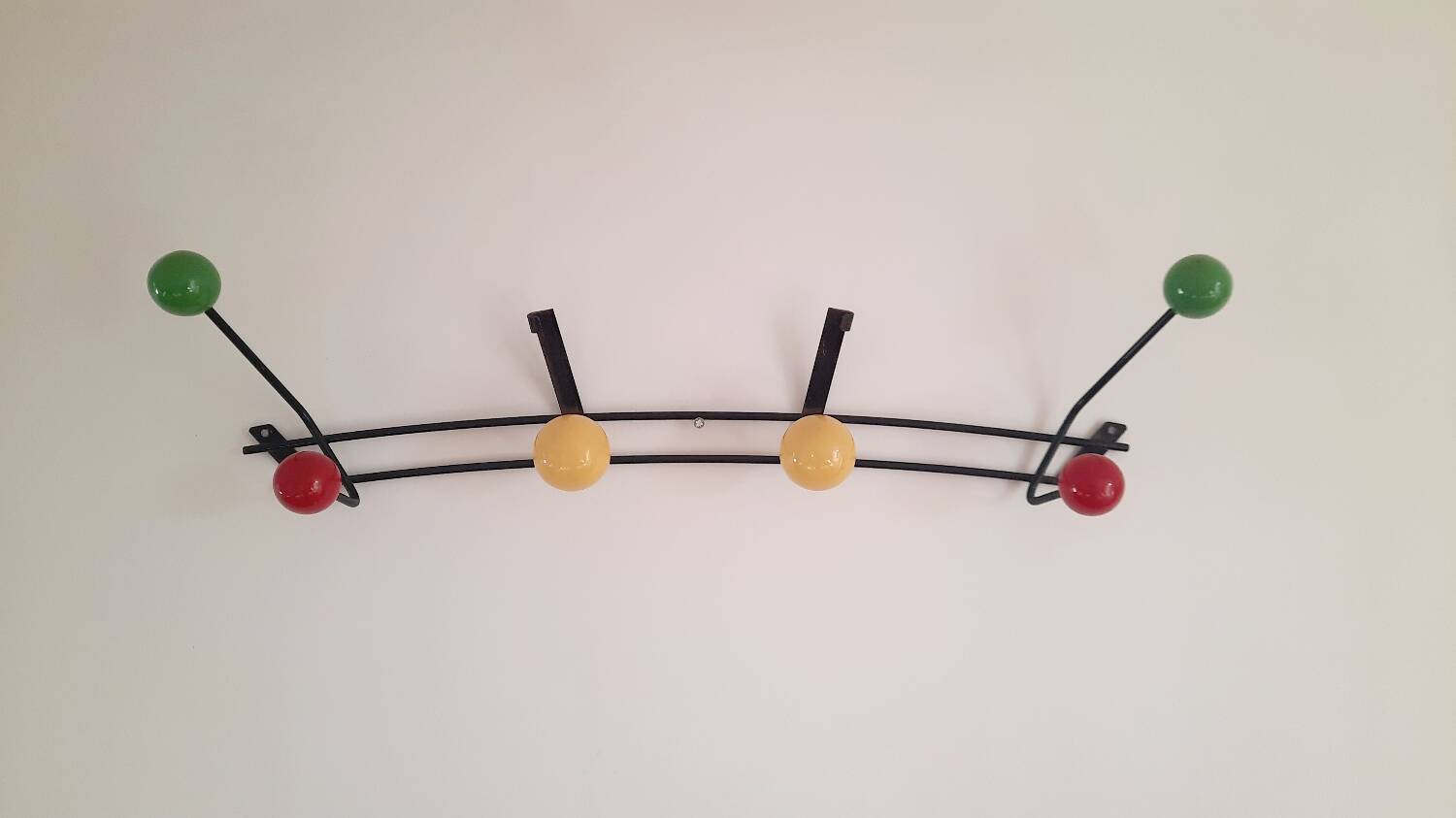 Vintage ball coat rack