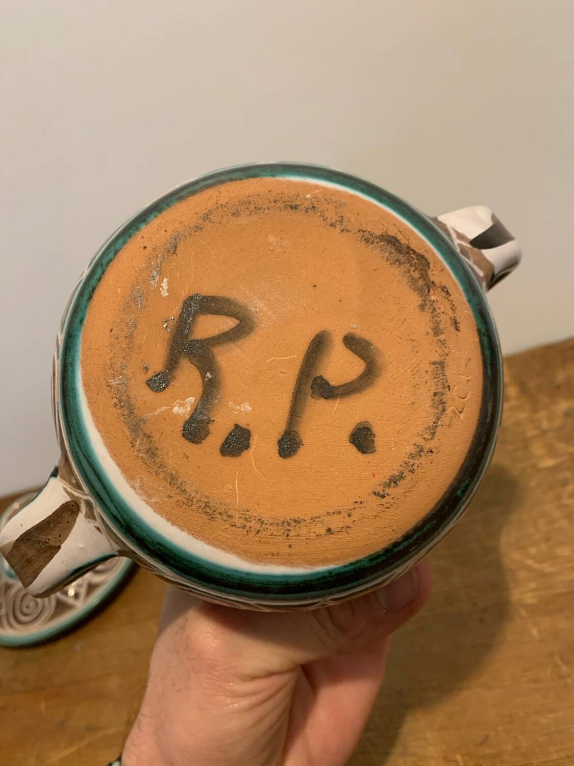 Robert Picault Vallauris Vintage Ceramic Pot circa 1960
