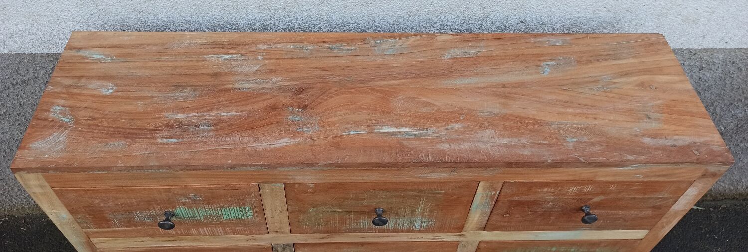 Old wooden chest of drawers 9 drawers