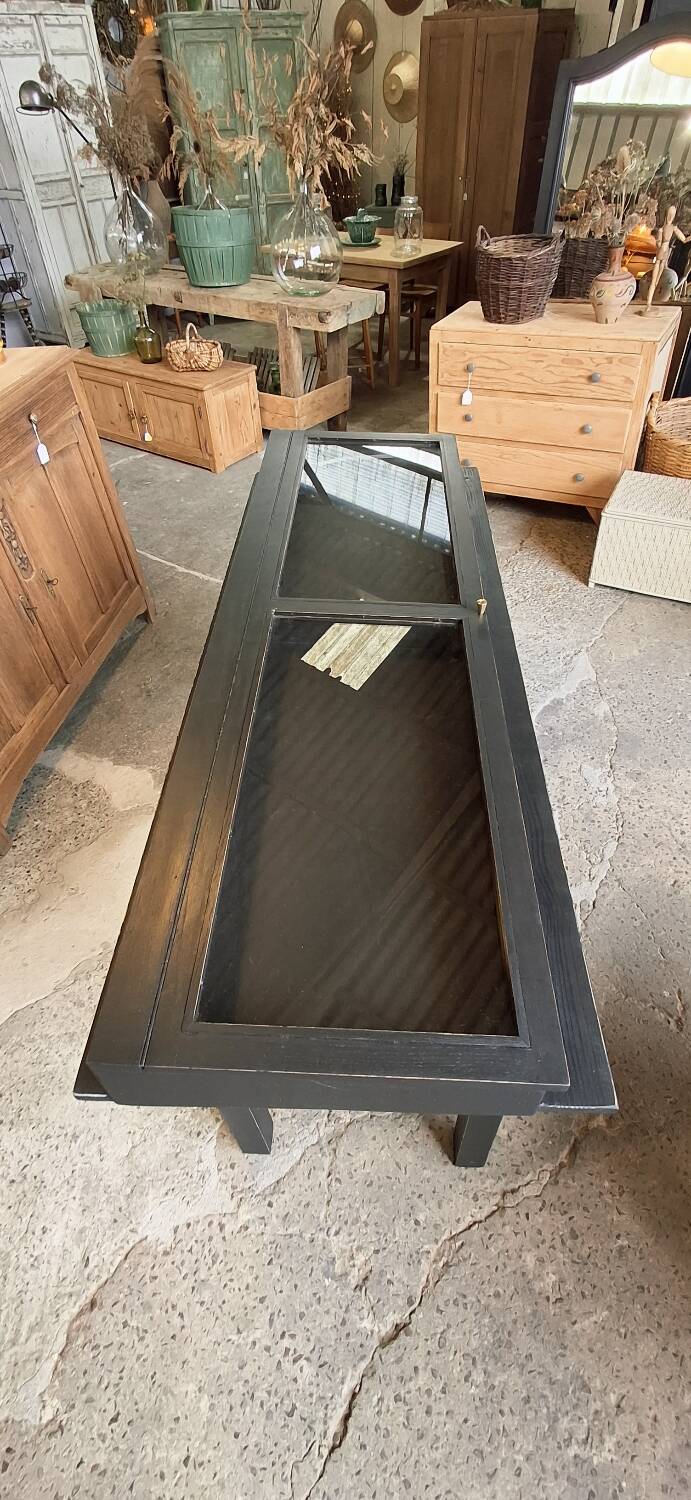 Antique display cabinet on legs