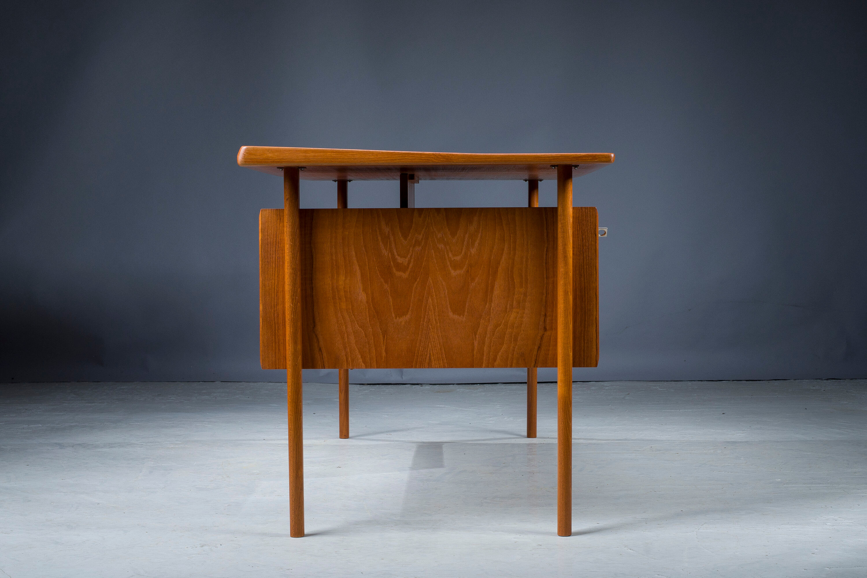 Danish Teak Desk by Peter Lovig Nielsen for Hedensted Mobelfabrik, 1961