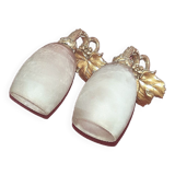 Degue pair of period wall sconces art deco