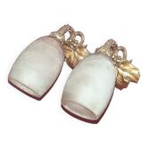 Degue pair of period wall sconces art deco