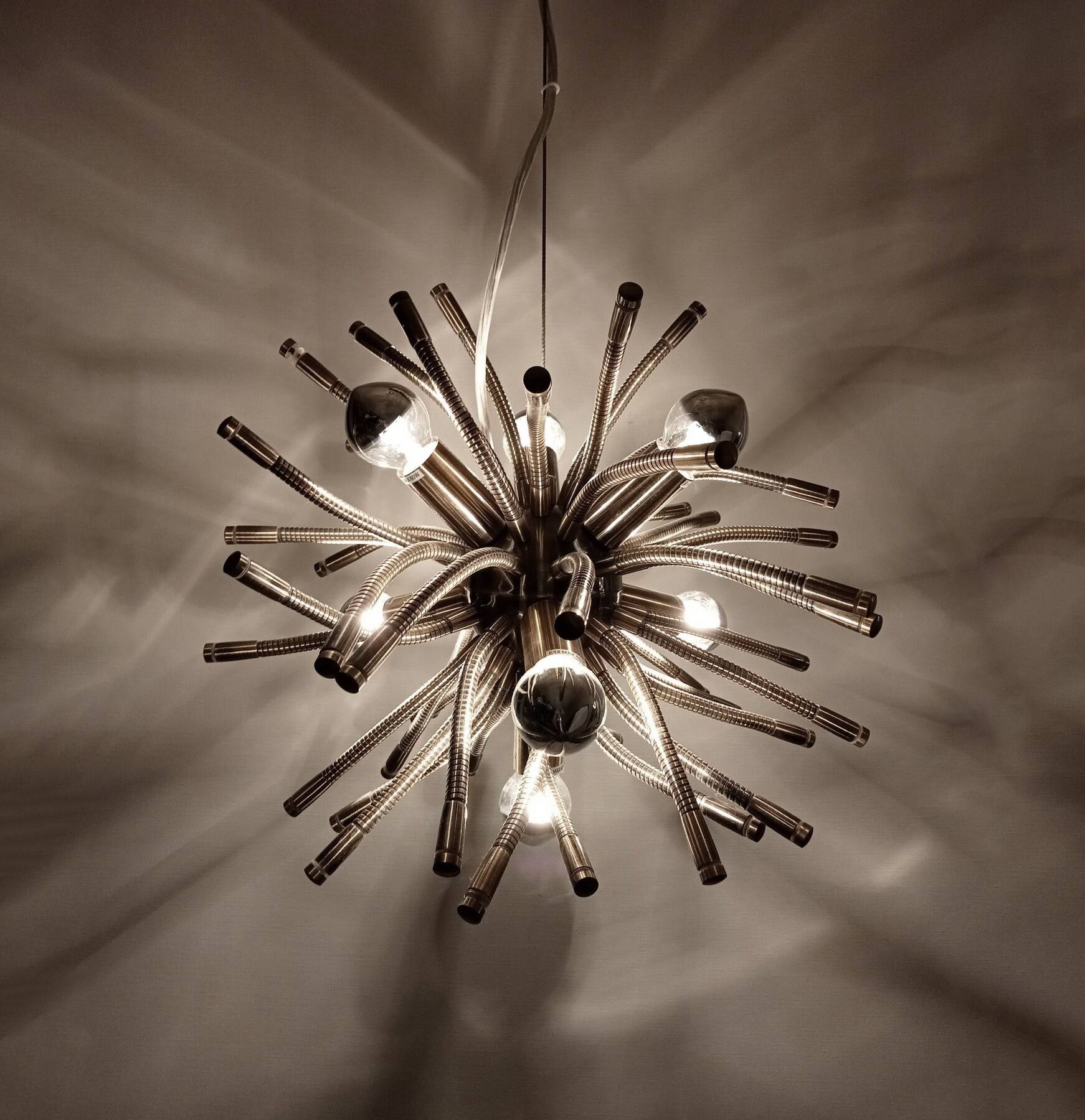 Vintage Pendant Lamp • Sputnik • Post Space Age • 1980