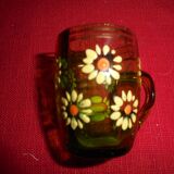 5 verres émaillés a liqueur