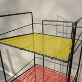 Display red and yellow perforated metal 1960