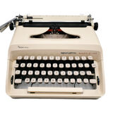 Machine à écrire Remington Monarch De Luxe crème révisée ruban neuf