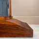 Miroir art-déco psyché, chêne et laiton, France 1930
