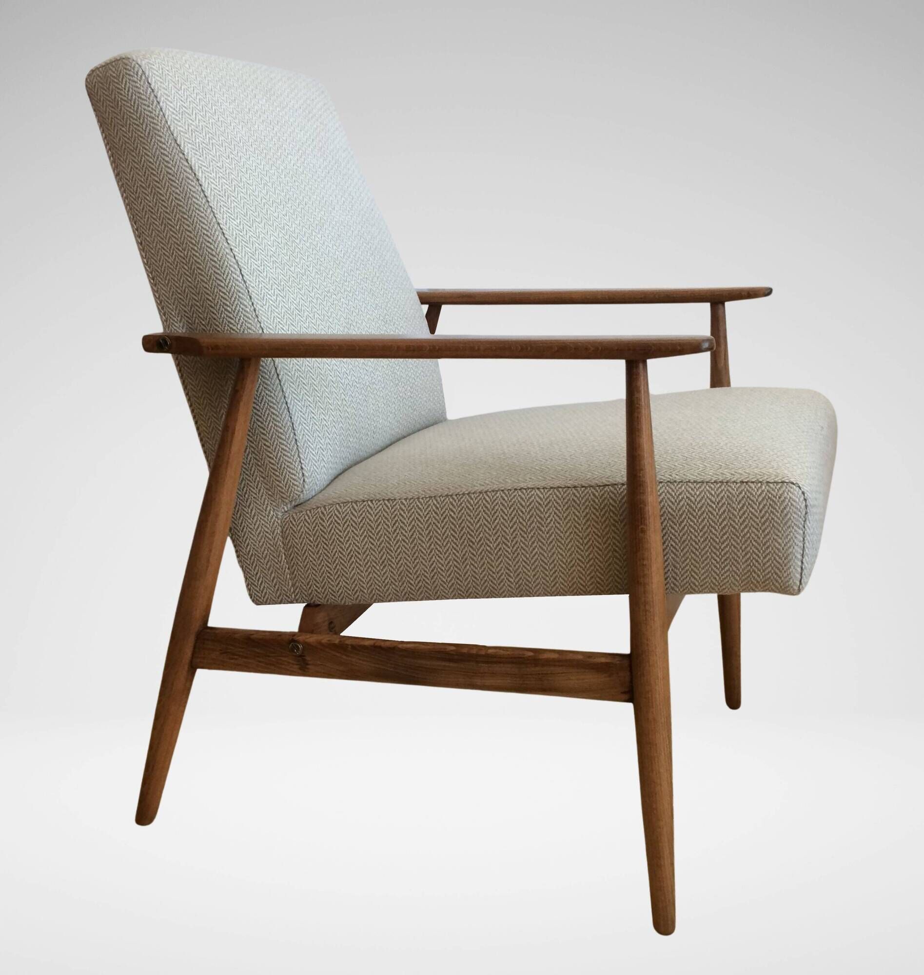 Vintage Mid Century Modern Armchair Model 300-190 by Polish Designer H. Lis from 1960s