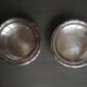 Pair of silver metal bottle underwear punched Art Deco - 1930s