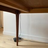 Table années 60 formica et teck extensible 6 à 8 personnes