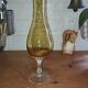 Empoli vase in amber blown glass – Italy, 1960s