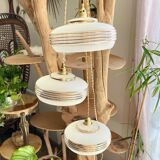 Customizable vintage Art Deco style globe portable lamp