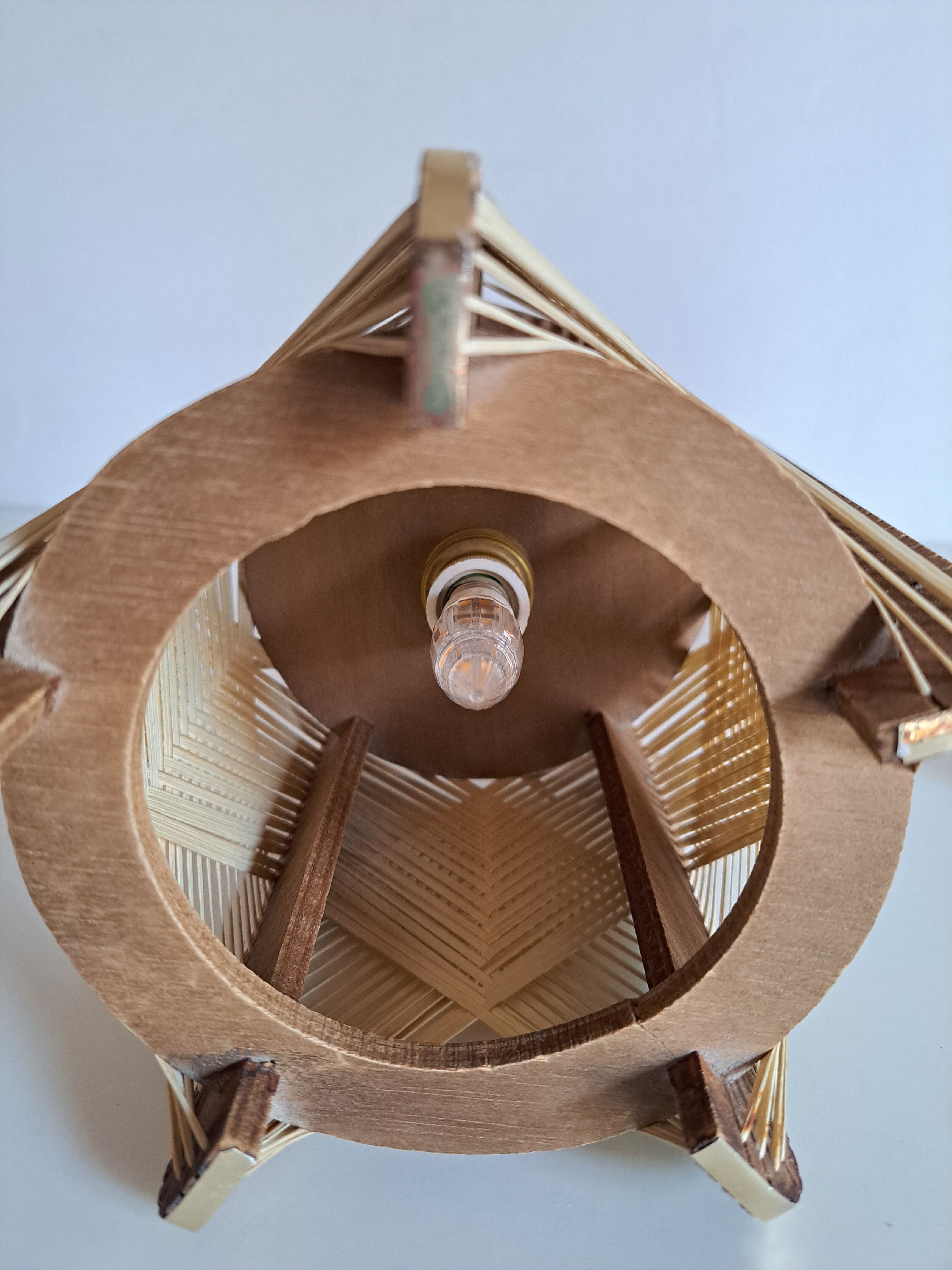 Pair vintage Scandinavian lamps