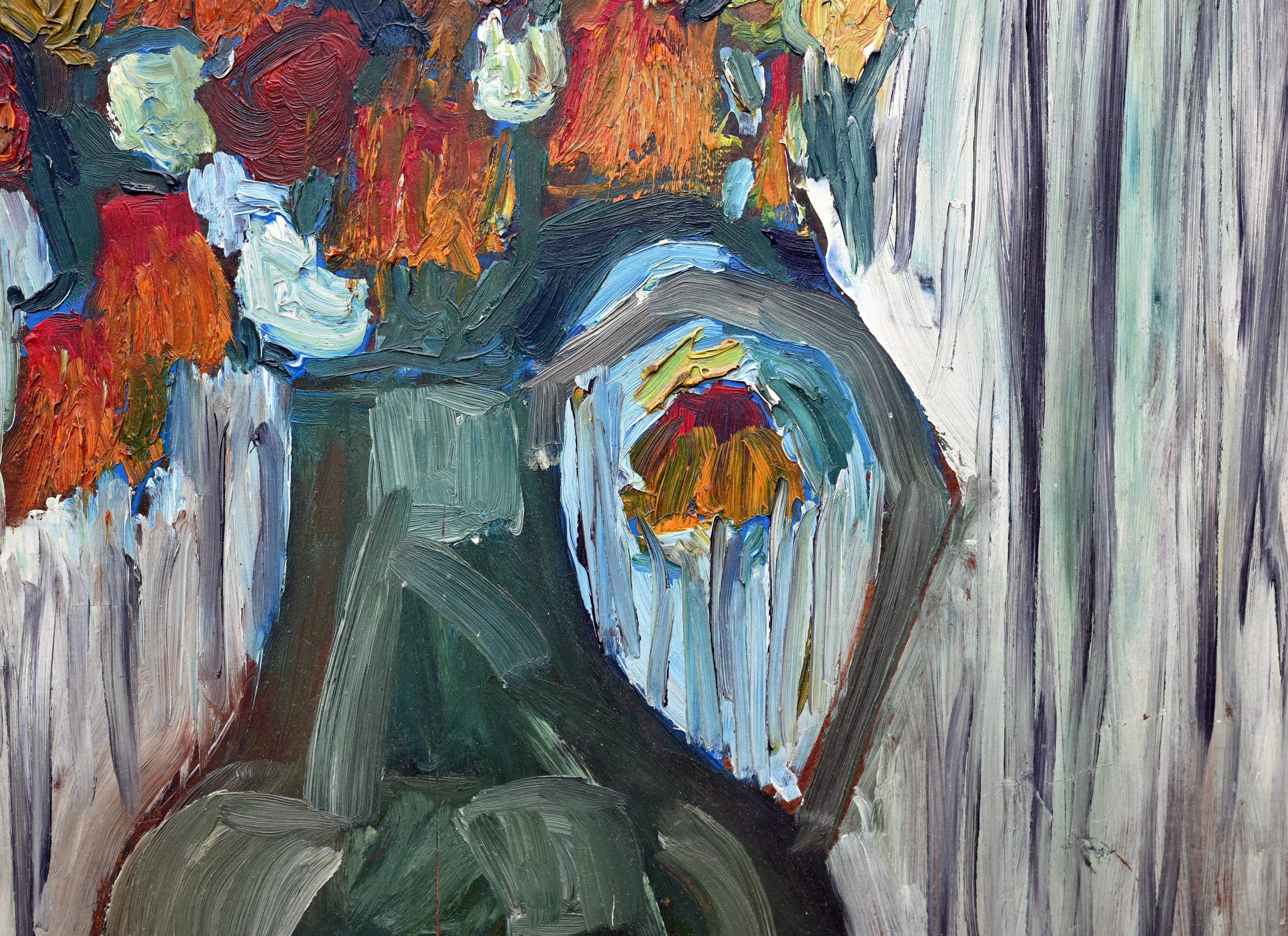 Bouquet art brut signé daté 1967