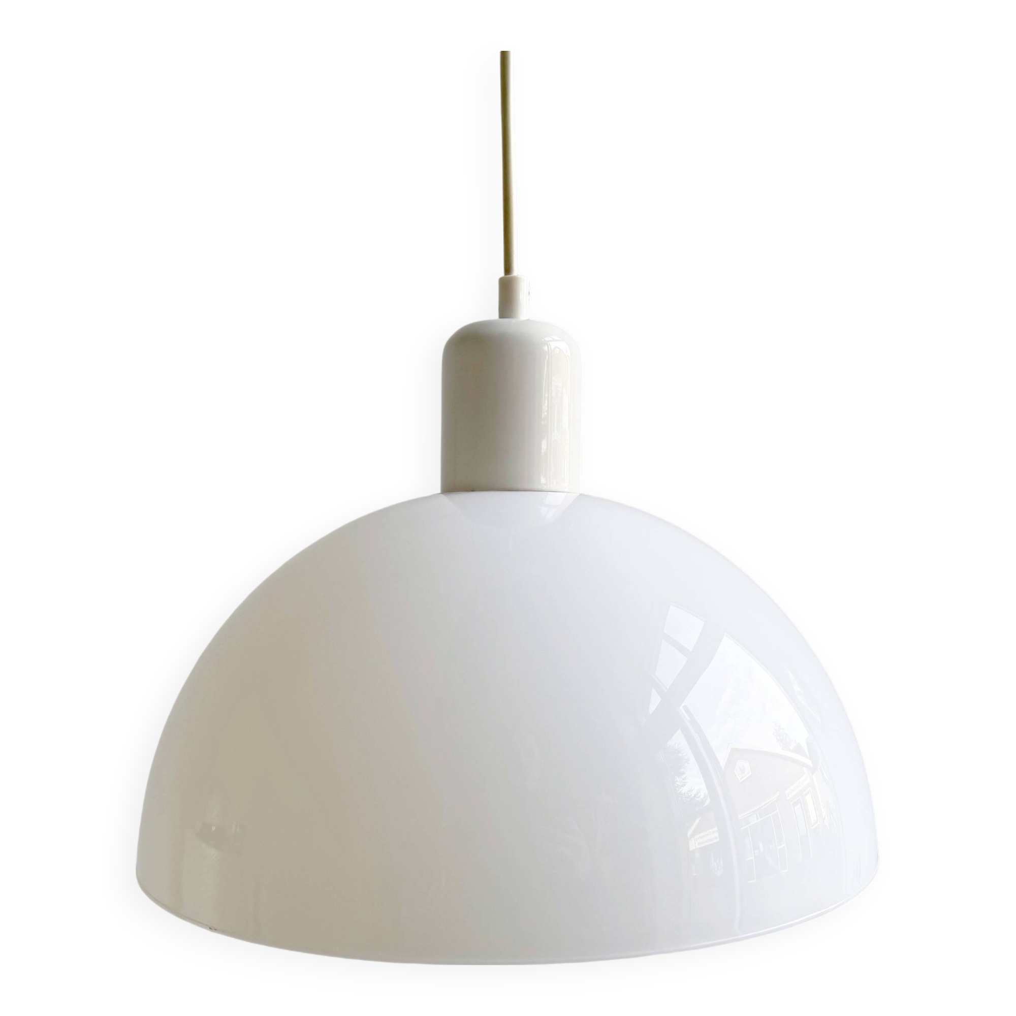 Space Age acrylic mushroom hanging lamp