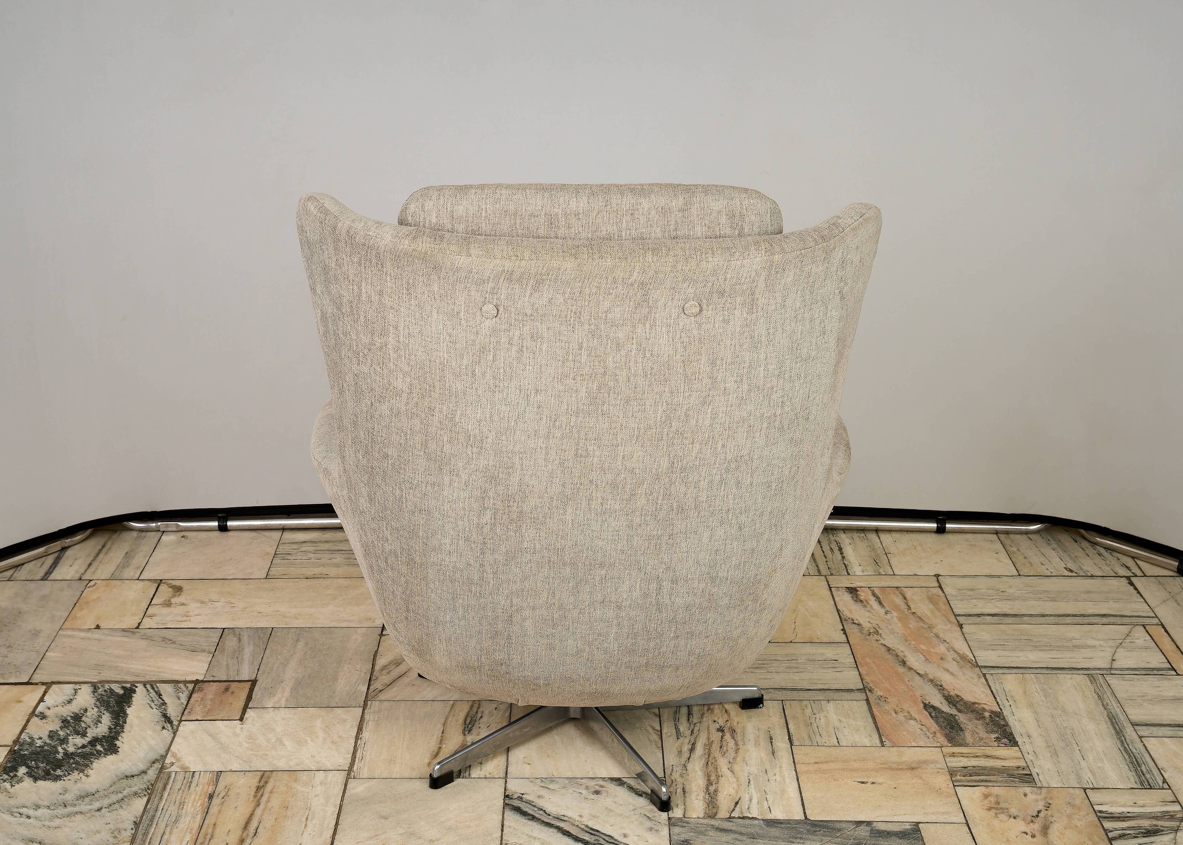 Ushak swivel chair by up zavody 1960s czechoslovakia