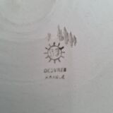 Old earthenware dish from Desvres