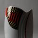 Vase Mitterteich Bavaria, géométrique postmoderne, Allemagne, années 1980