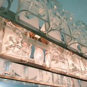 Lustre en verre par Doria, Allemagne années 1960