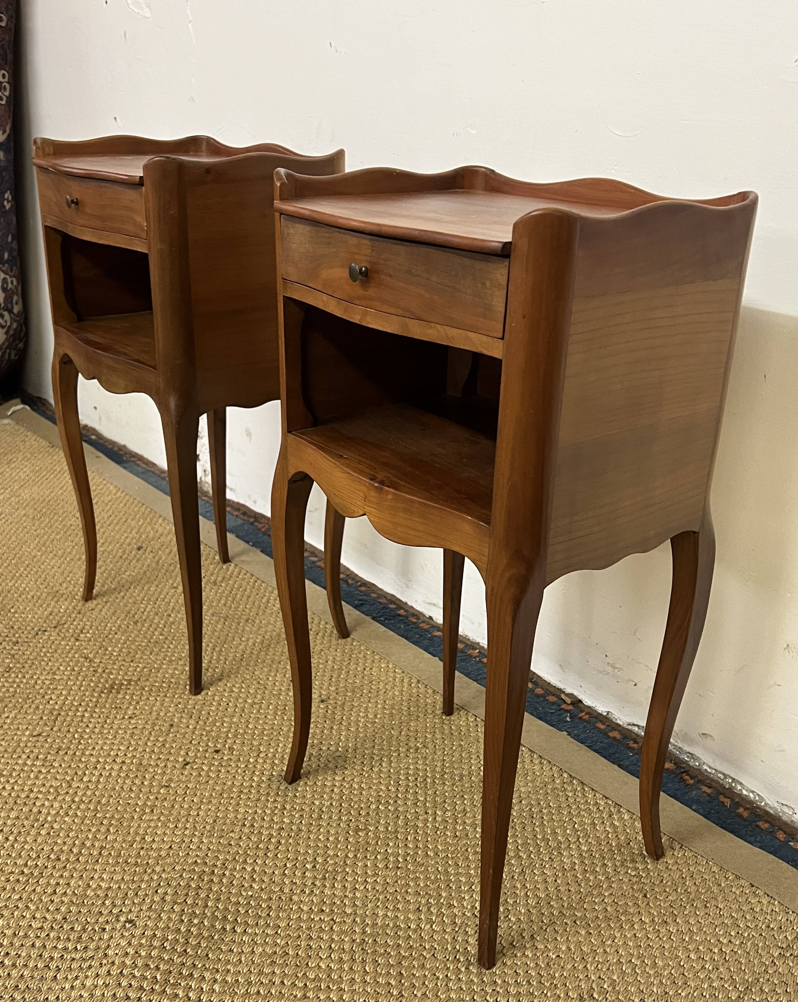 Pair of Louis XV style bedside tables