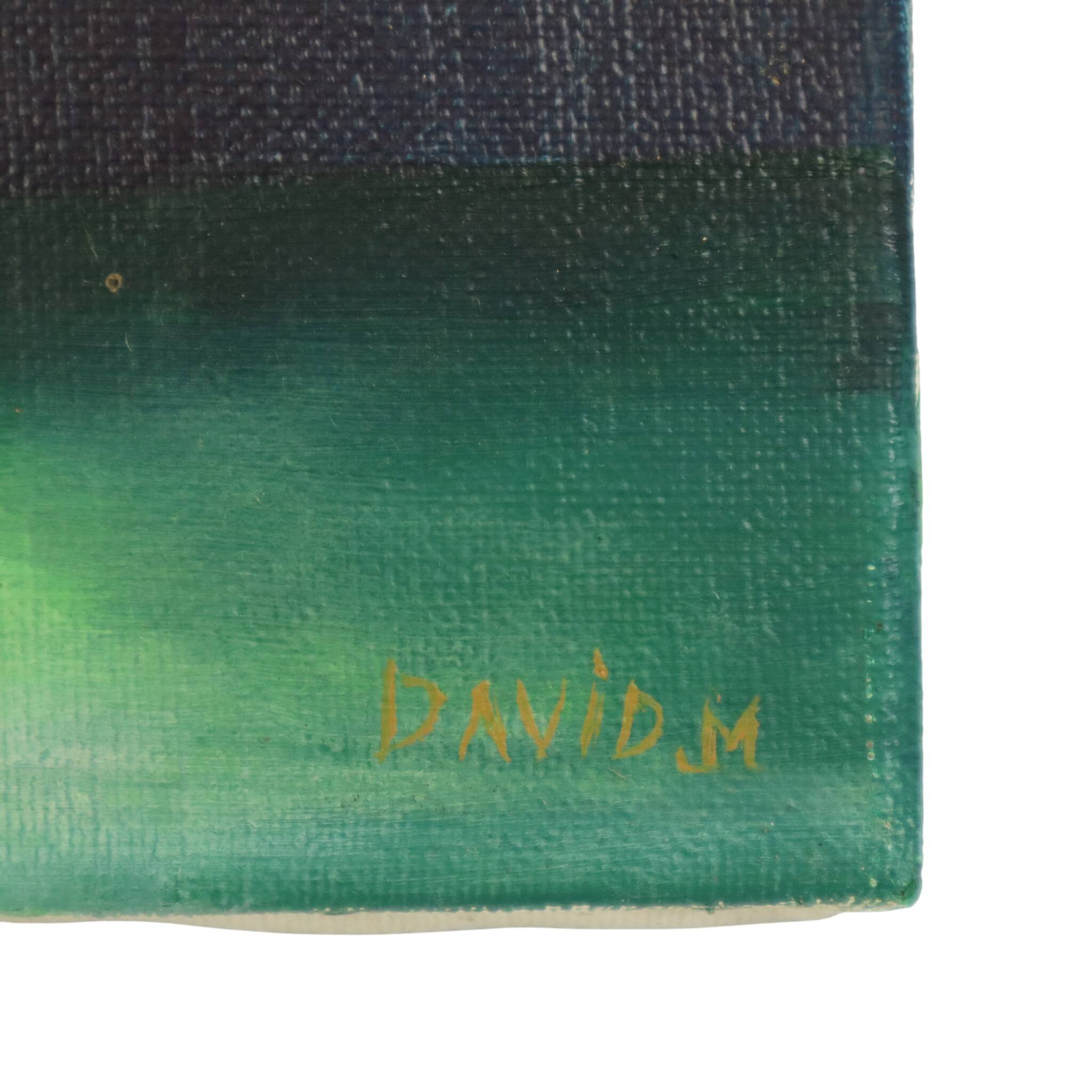 Small Still Life Flowers in a Vase Painting Marcel David 1980