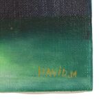 Small Still Life Flowers in a Vase Painting Marcel David 1980