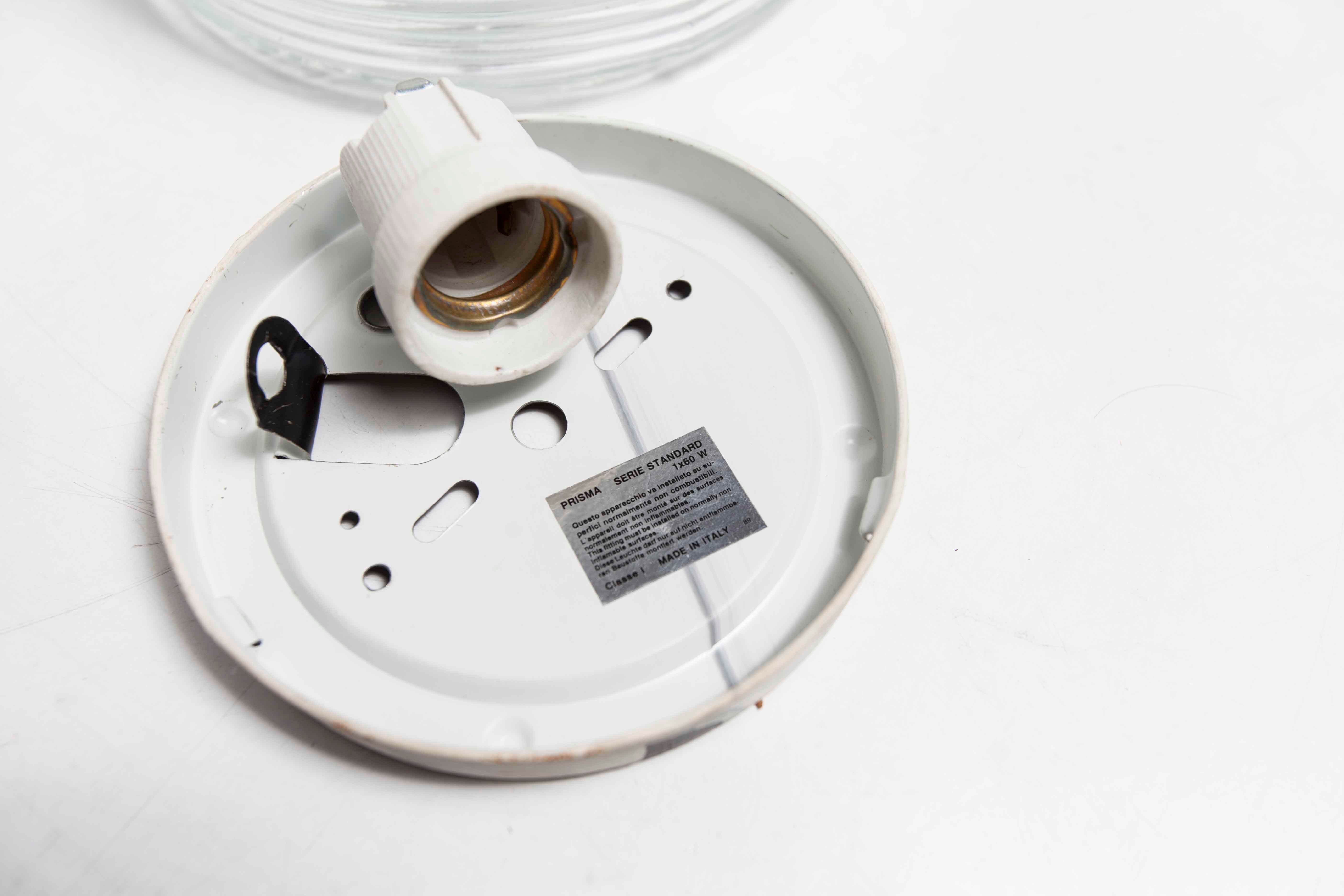 Ceiling lamp graphic 1970 glass