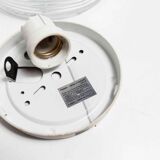 Ceiling lamp graphic 1970 glass