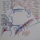 Alekos Fassianos: Olympic Games, winning athlete, signed lithograph.
