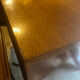Commode en rotin vintage pied compas