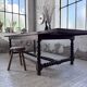Solid oak table 1900 drapery style XL 280cm with extensions