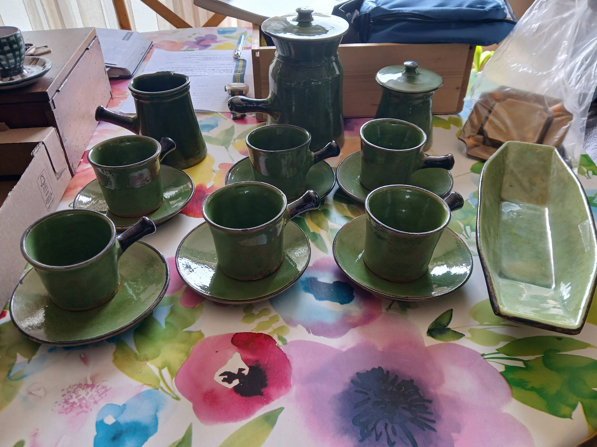 Stoneware coffee service from Marnaz