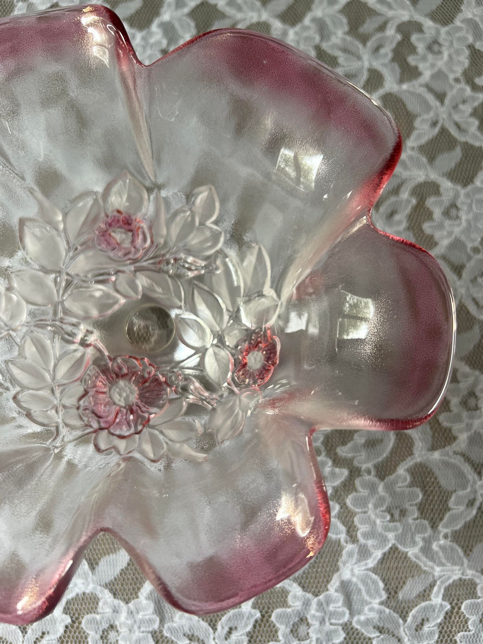 Empty glass cup pocket