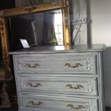 Patinated chest of drawers Louis XV style