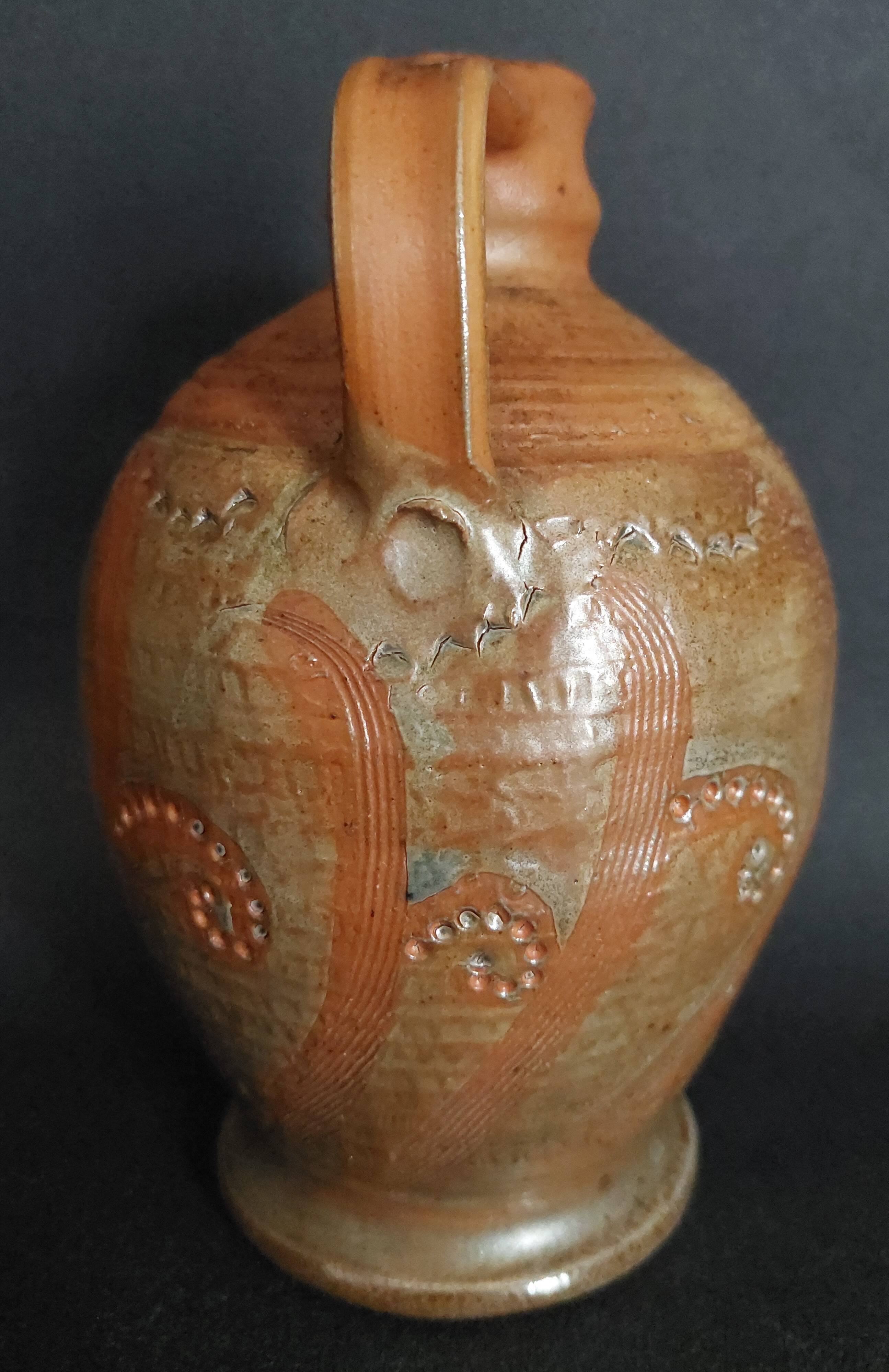 Carafe grès XXème grès au sel Perrine Léger l'atelier d'en haut Gard