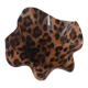 Wavy leopard resin plastic tray